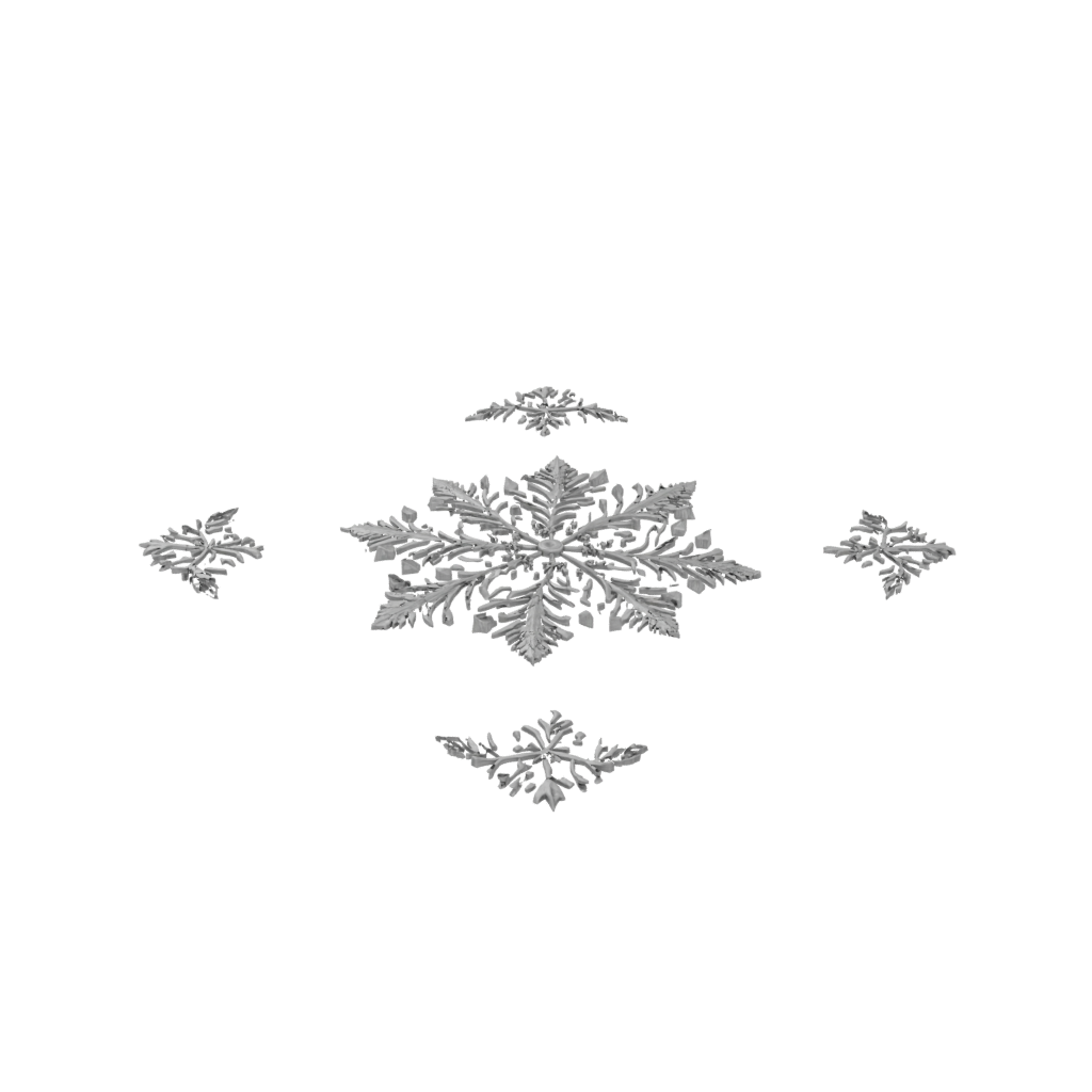Obsidian Ornate Ornate Snowflake Ornament