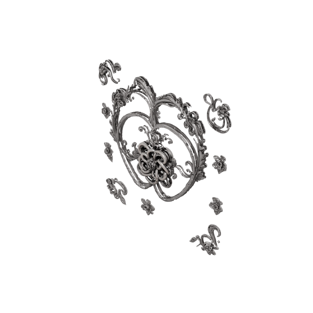 Obsidian Ornate Valentine Love-Knot — seasonal 3D print model, STL