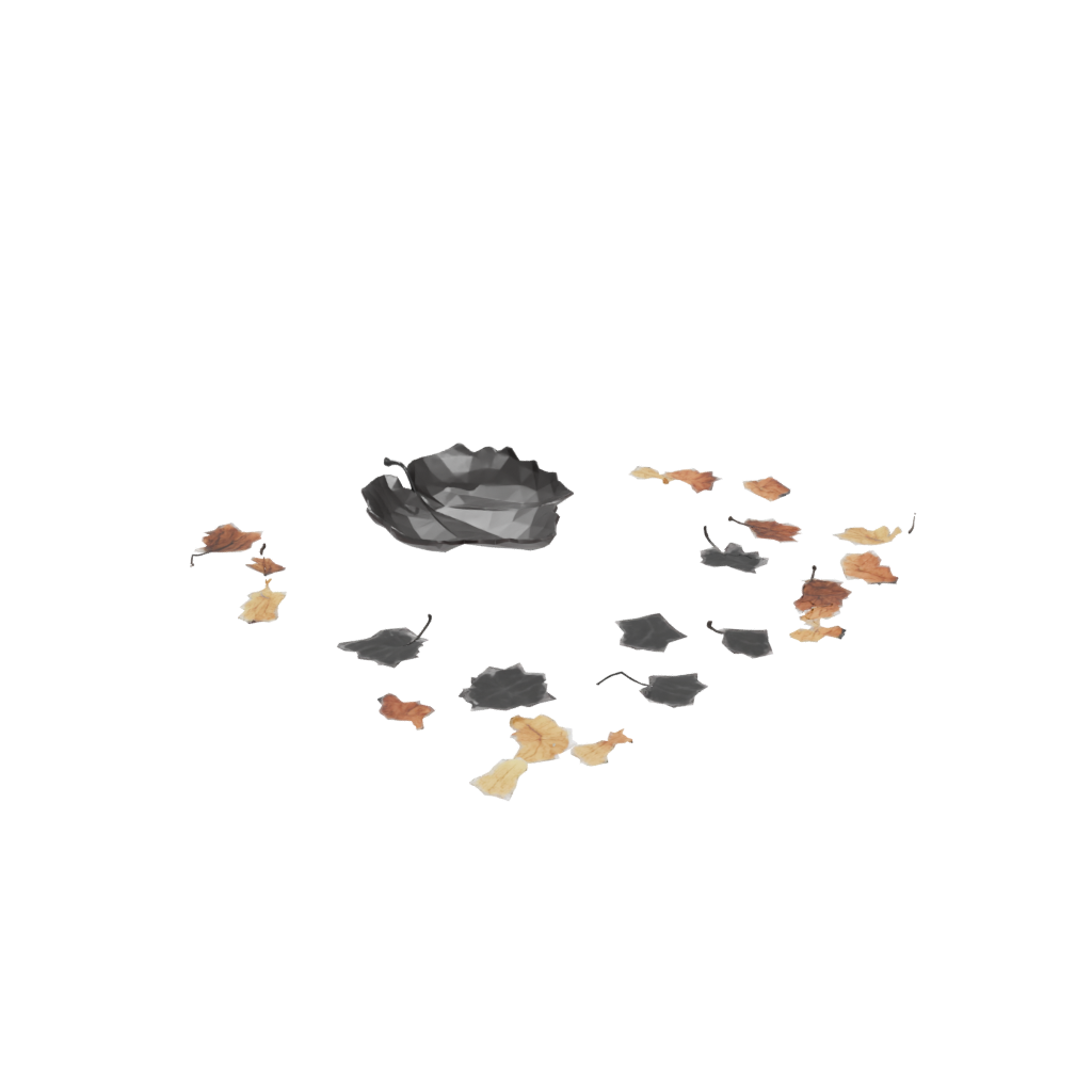 Obsidian Rustic Autumn Leaf Bowl — seasonal 3D print model, STL