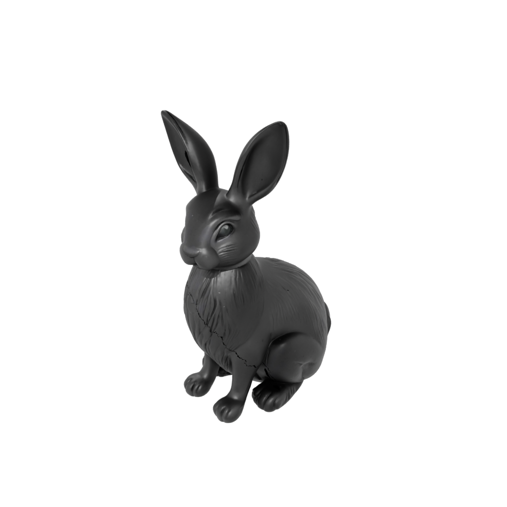 Obsidian Rustic Egg Cup Bunny — seasonal 3D print model, STL