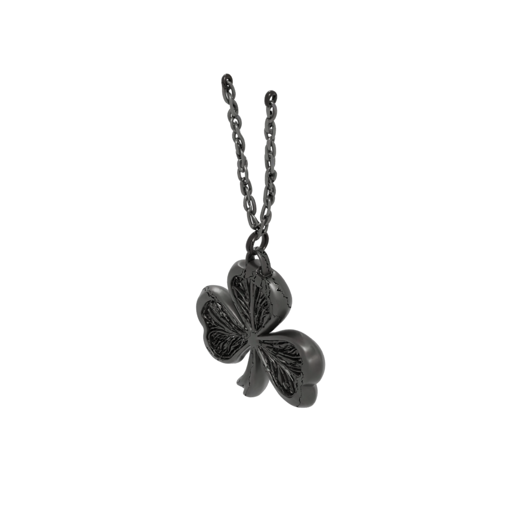Obsidian Rustic Shamrock Charm — seasonal 3D print model, STL
