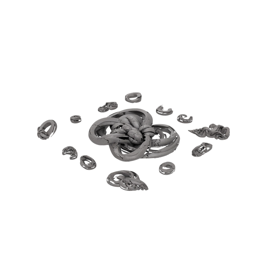 Obsidian Rustic Valentine Love-Knot — seasonal 3D print model, STL