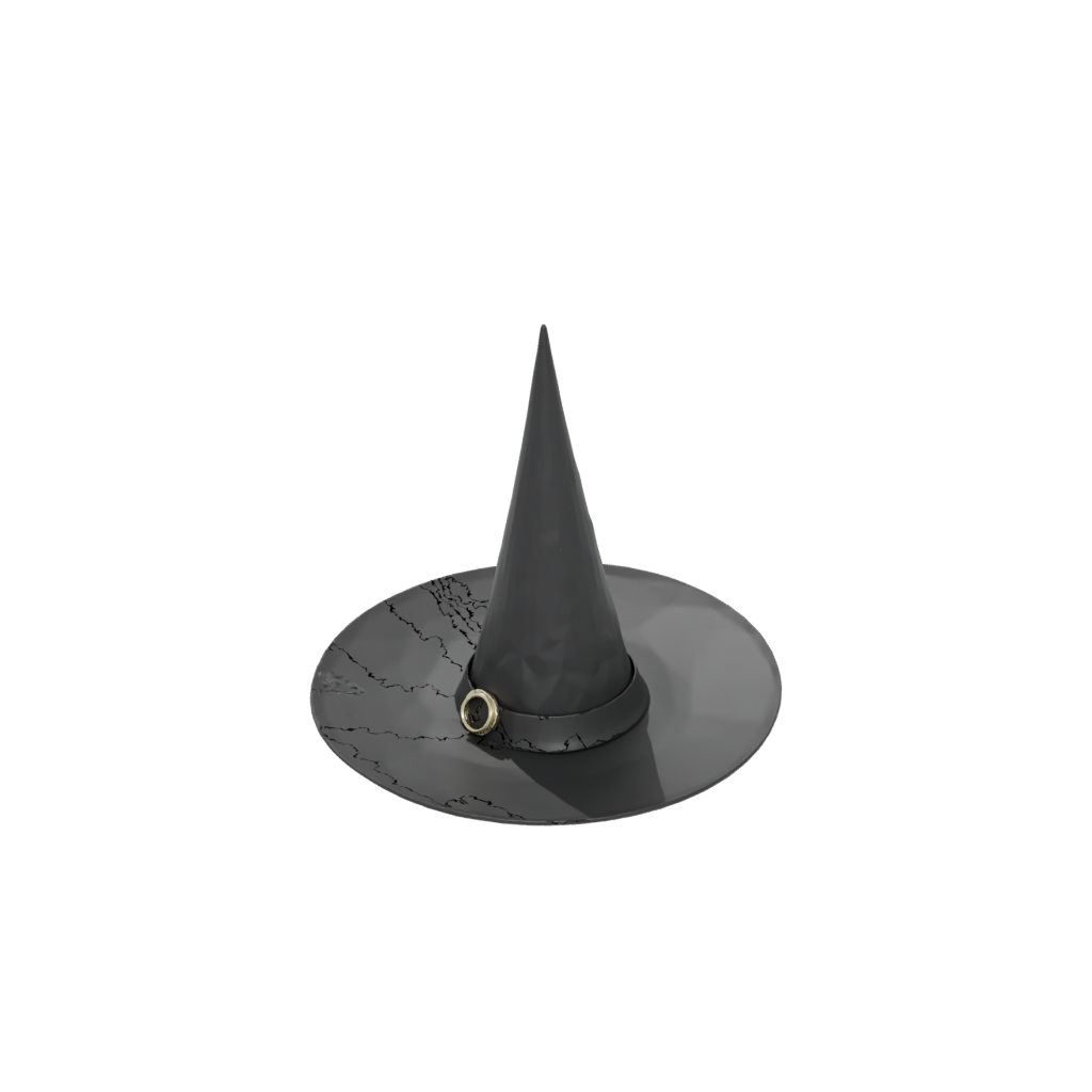 Obsidian Rustic Witch Hat Holder — seasonal 3D print model, STL