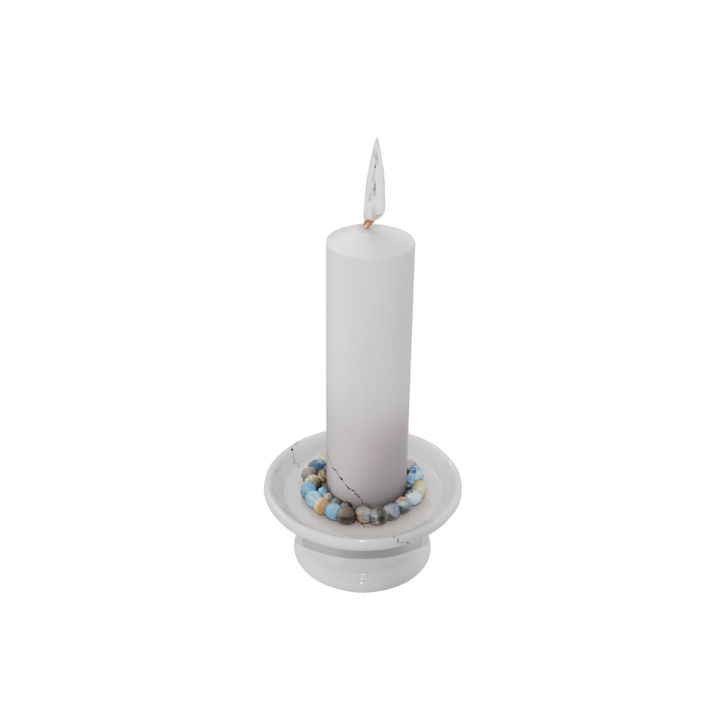 Pastel Advent Candle Holder — seasonal 3D print model, STL