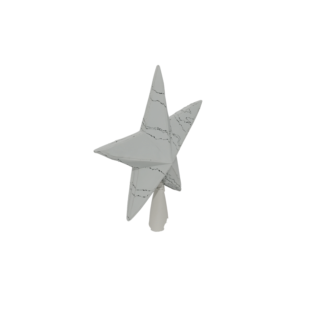 Pastel Christmas Tree Topper Star — seasonal 3D print model, STL