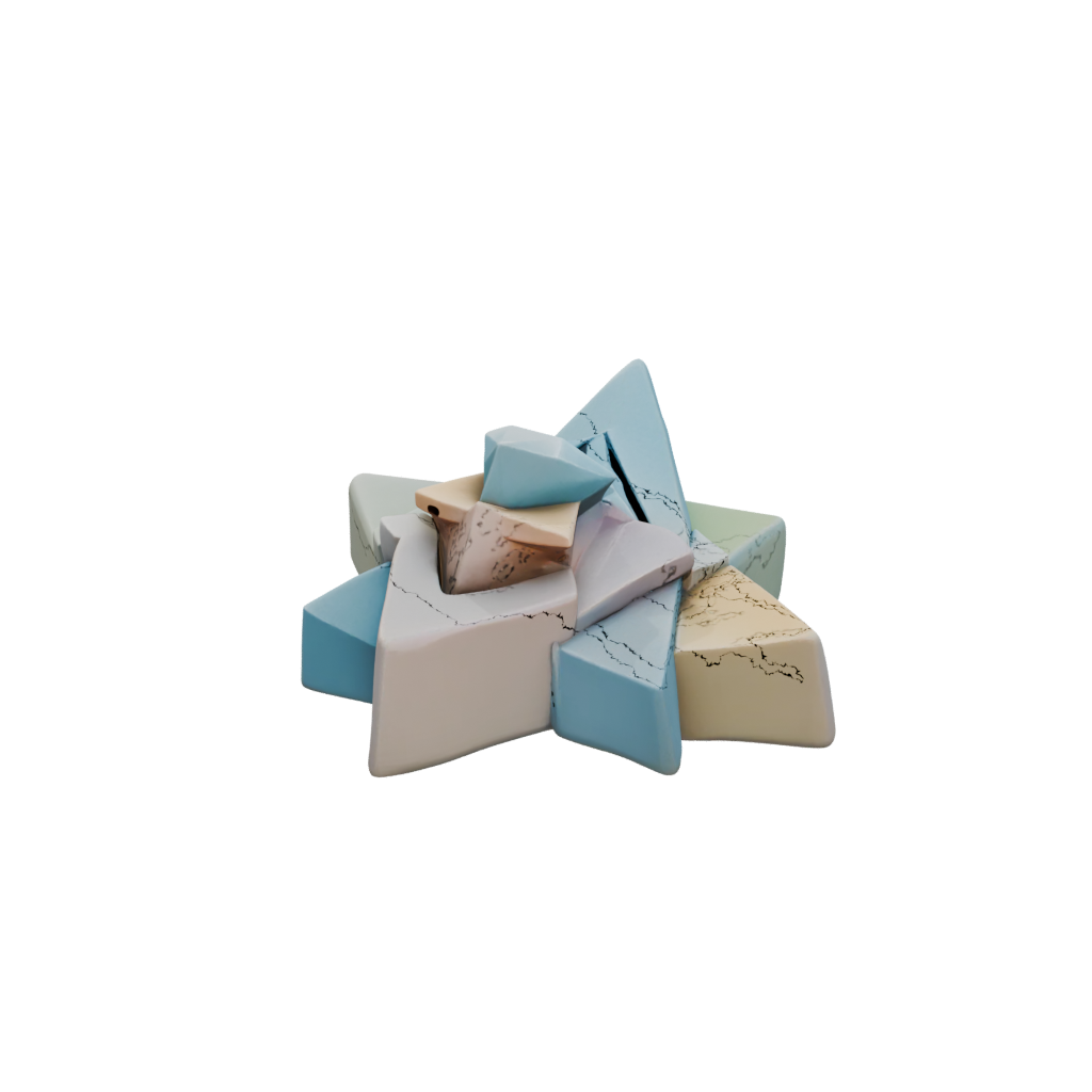 Pastel Dreidel Spinner — seasonal 3D print model, STL
