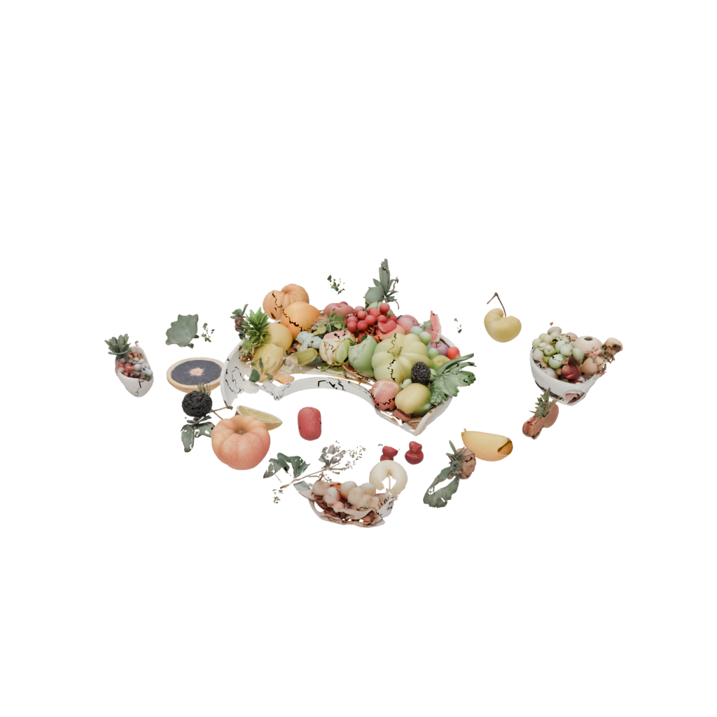 Pastel Cute Cornucopia Centerpiece — seasonal 3D print model, STL