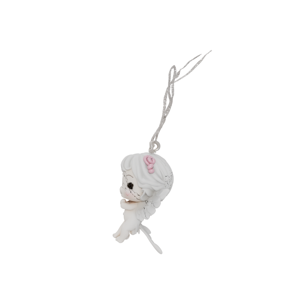 Pastel Cute Cupid Charm — seasonal 3D print model, STL