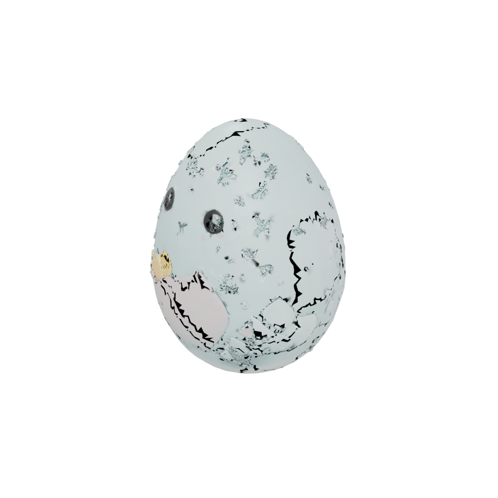 Pastel Cute Easter Egg Relief