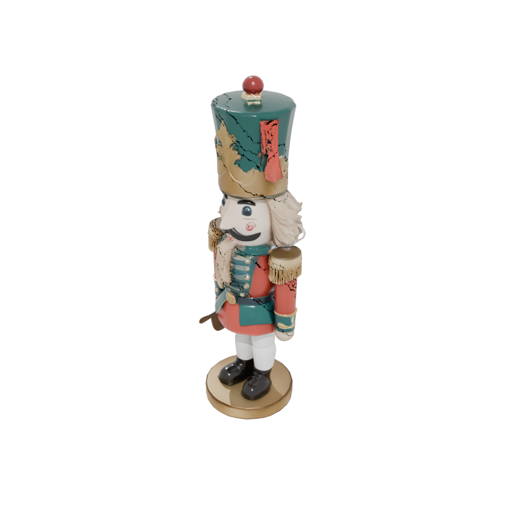 Pastel Cute Nutcracker Soldier Original — seasonal 3D print model, STL