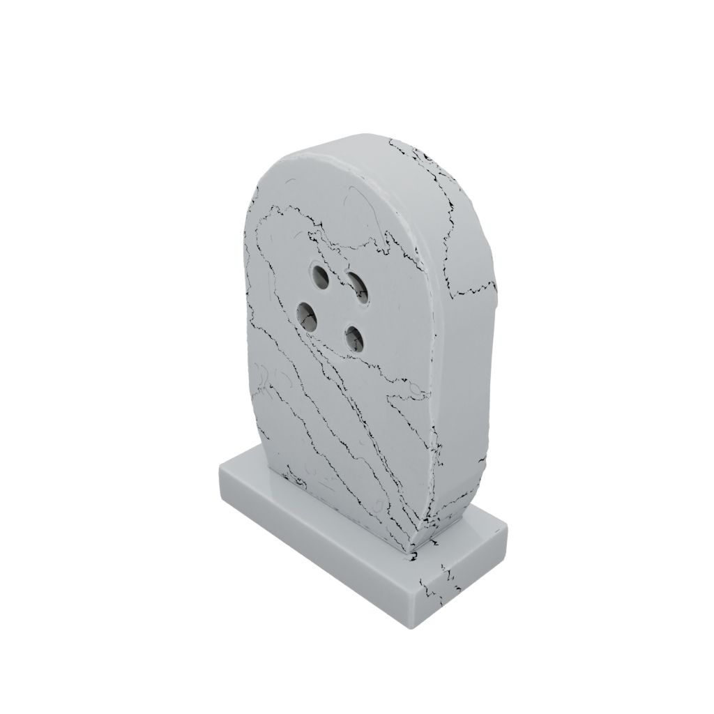 Pastel Cute Tombstone Prop Mini — seasonal 3D print model, STL