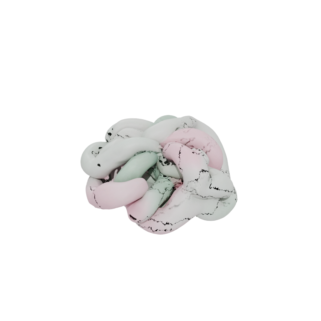 Pastel Cute Valentine Love-Knot — seasonal 3D print model, STL