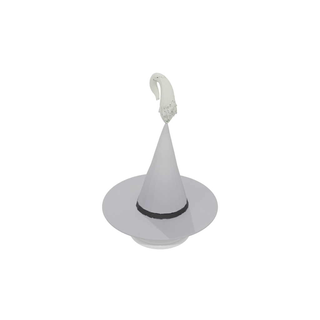 Pastel Cute Witch Hat Holder — seasonal 3D print model, STL
