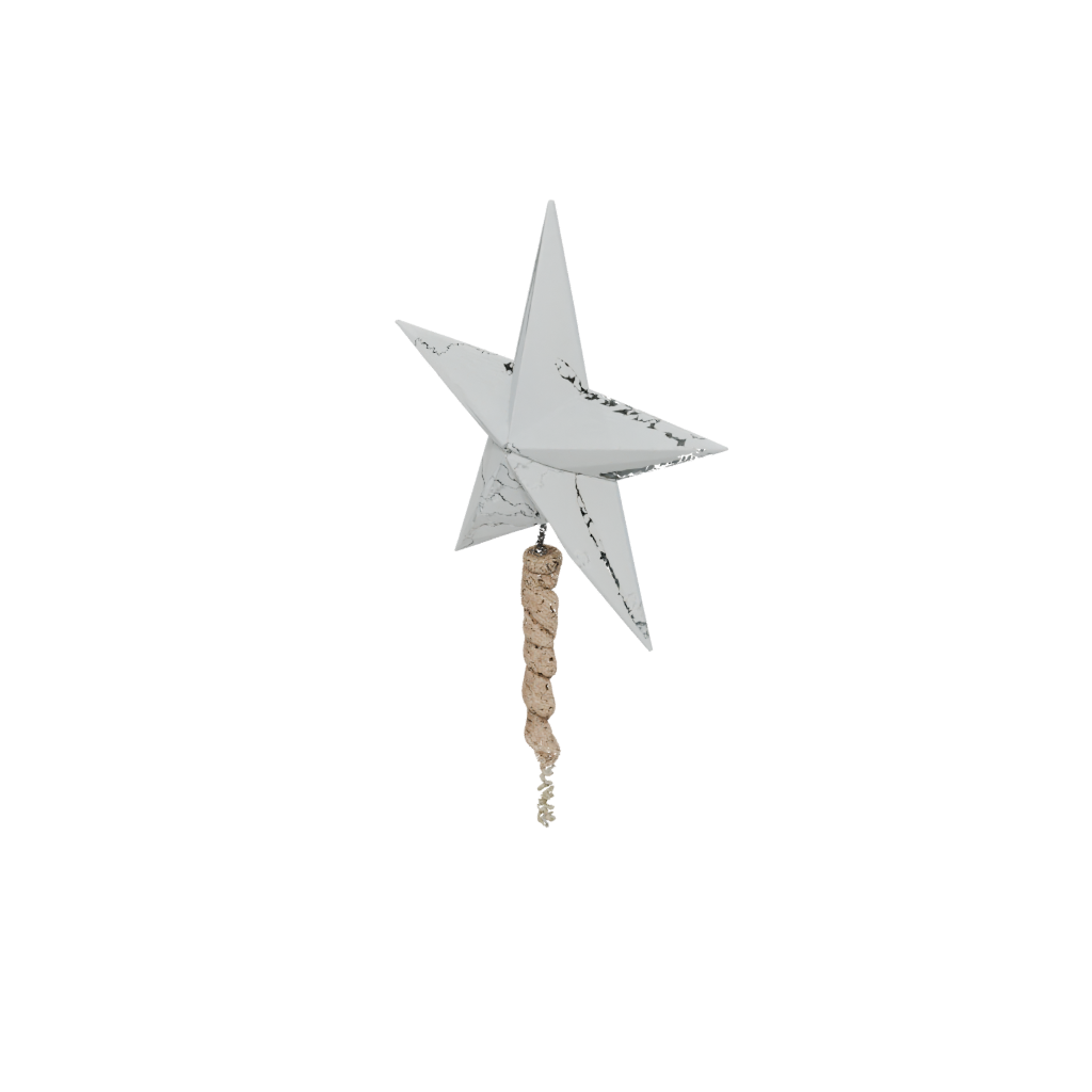 Pastel Modern Christmas Tree Topper Star — seasonal 3D print model, STL