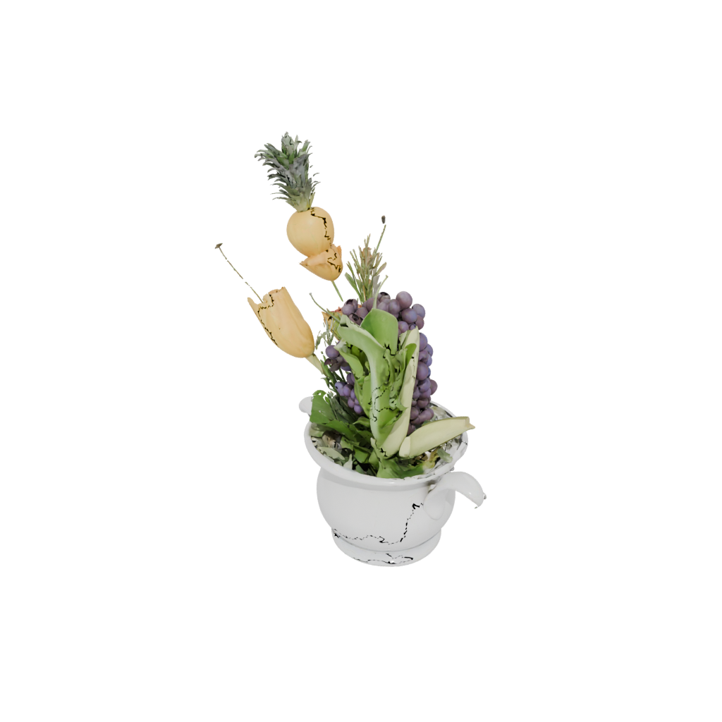 Pastel Modern Cornucopia Centerpiece — seasonal 3D print model, STL