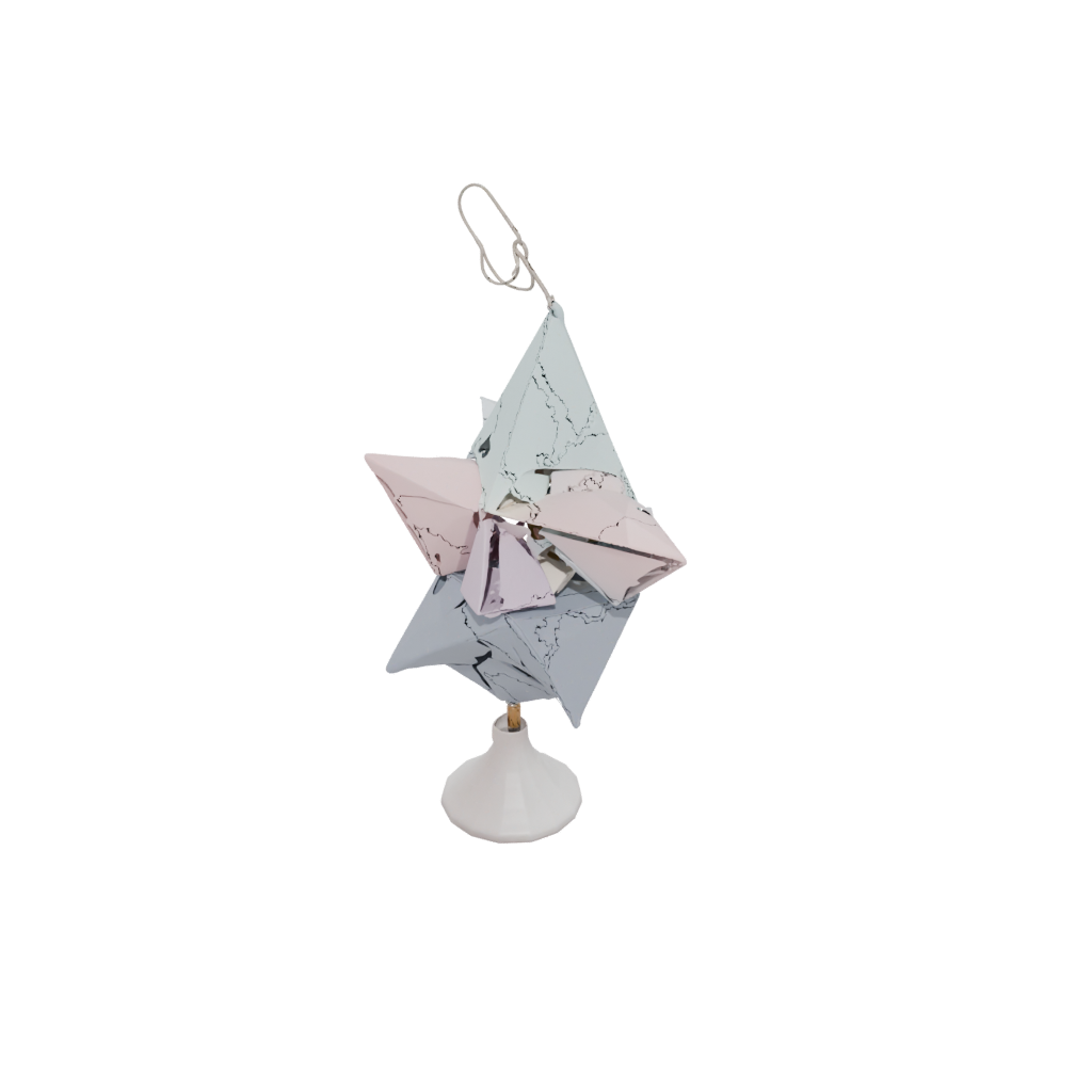 Pastel Modern Dreidel Spinner — seasonal 3D print model, STL