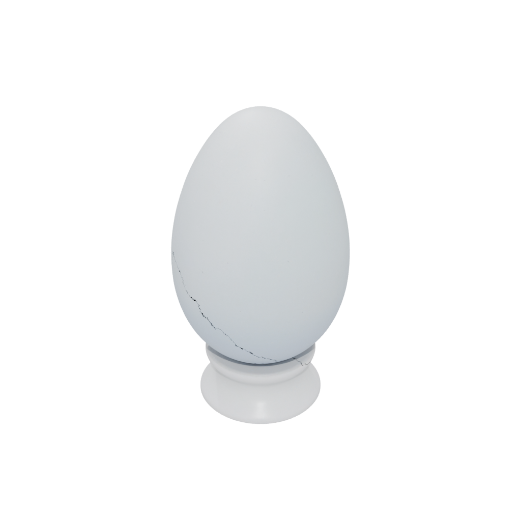 Pastel Modern Easter Egg Relief — seasonal 3D print model, STL