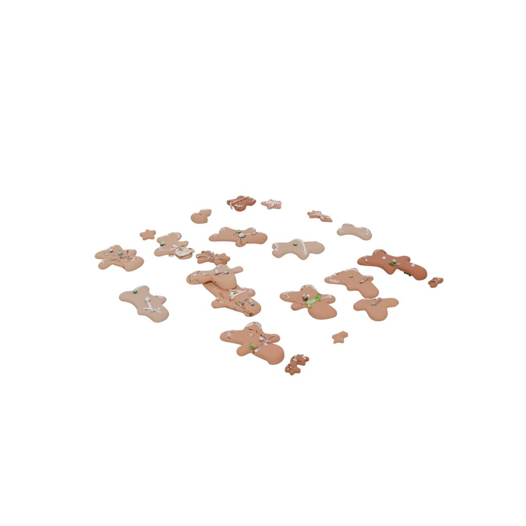 Pastel Modern Gingerbread Person Figure — seasonal 3D print model, STL