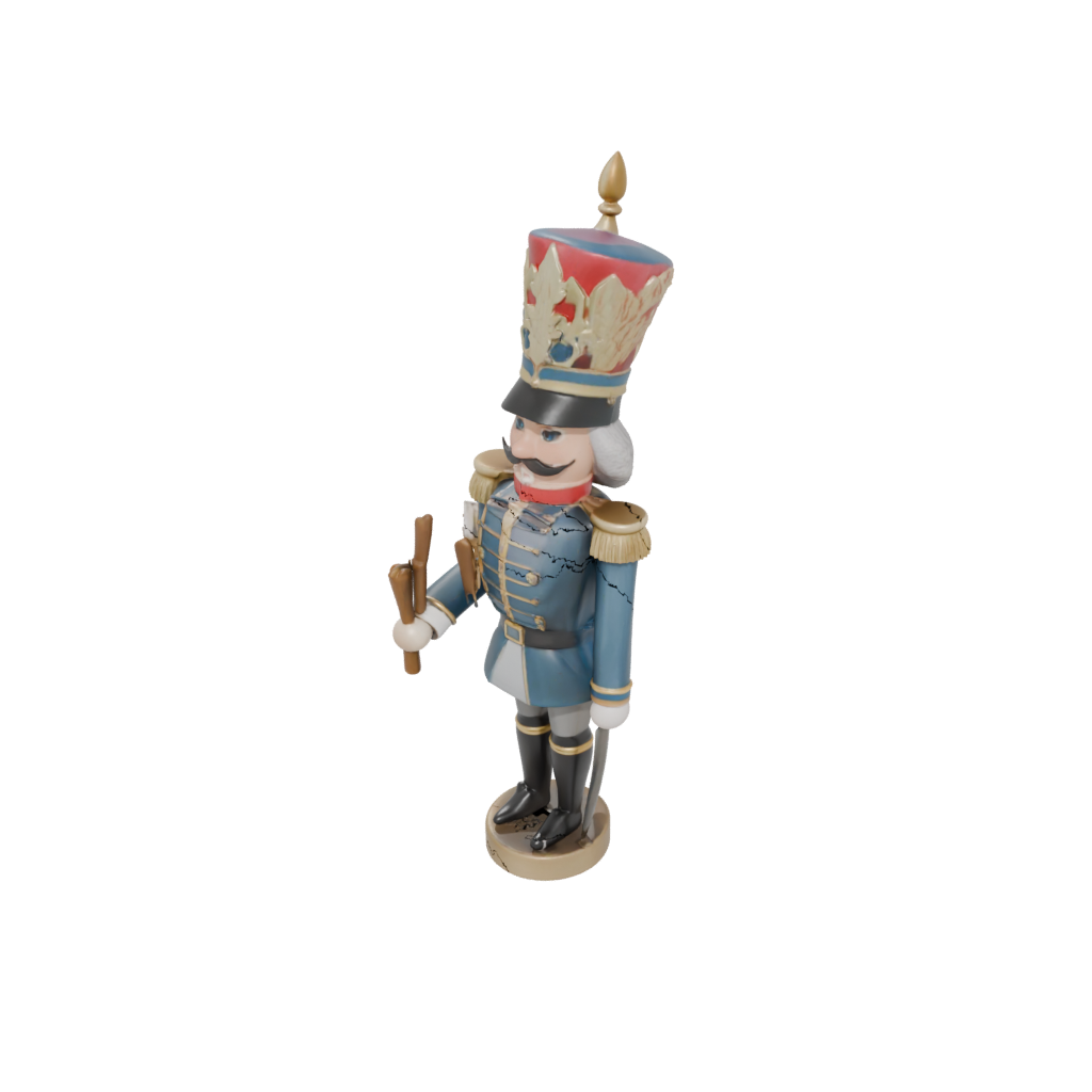 Pastel Modern Nutcracker Soldier Original — seasonal 3D print model, STL