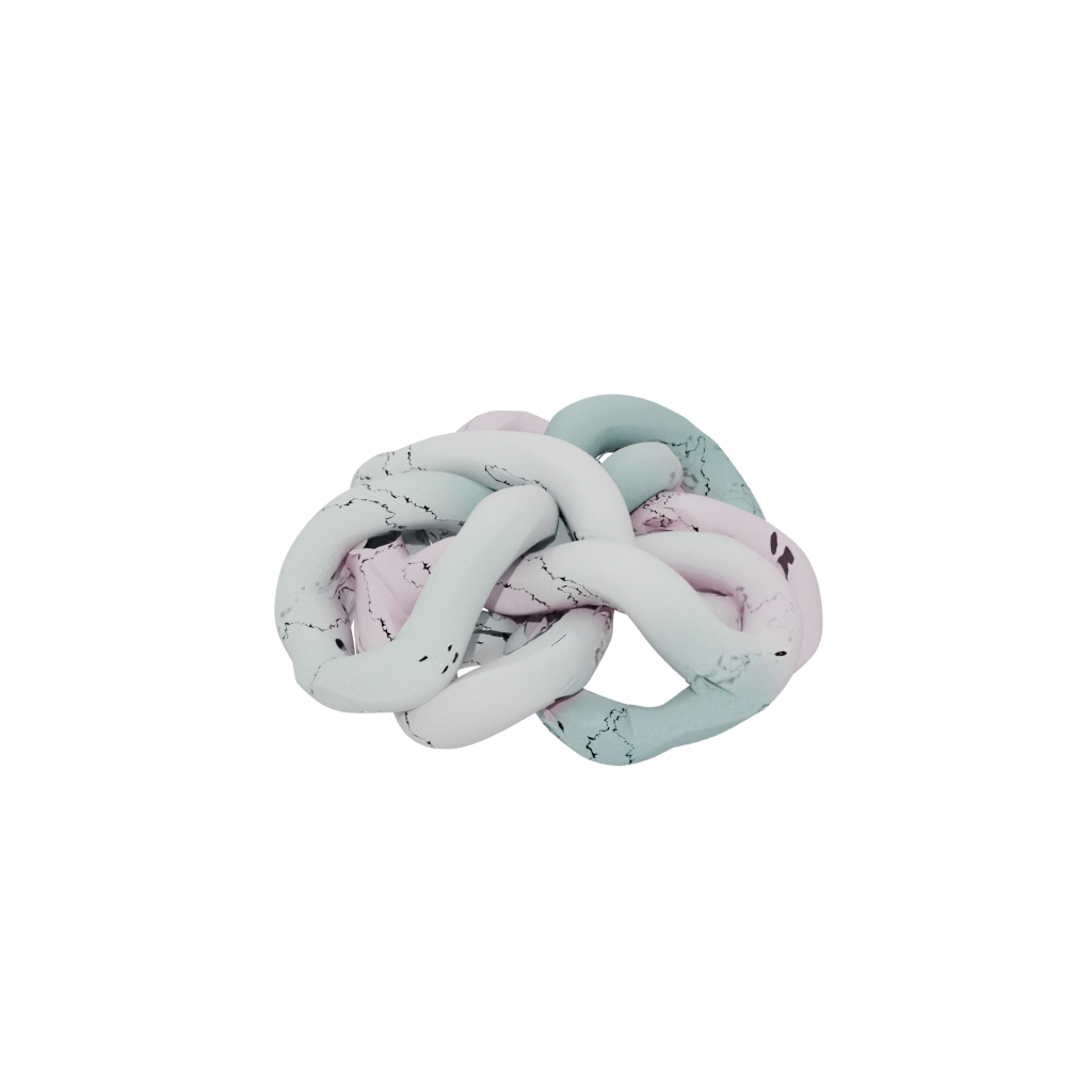 Pastel Modern Valentine Love-Knot — seasonal 3D print model, STL