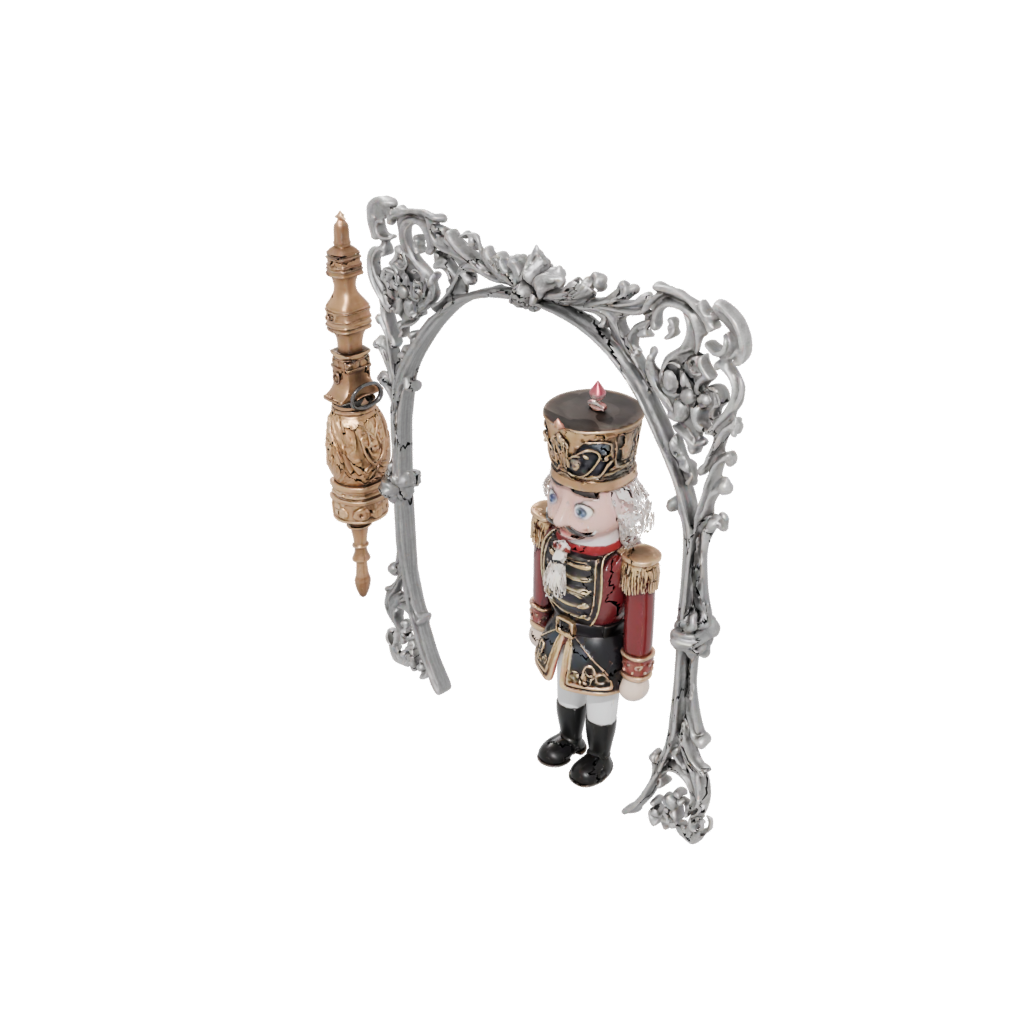 Pastel Ornate Nutcracker Soldier Original — seasonal 3D print model, STL