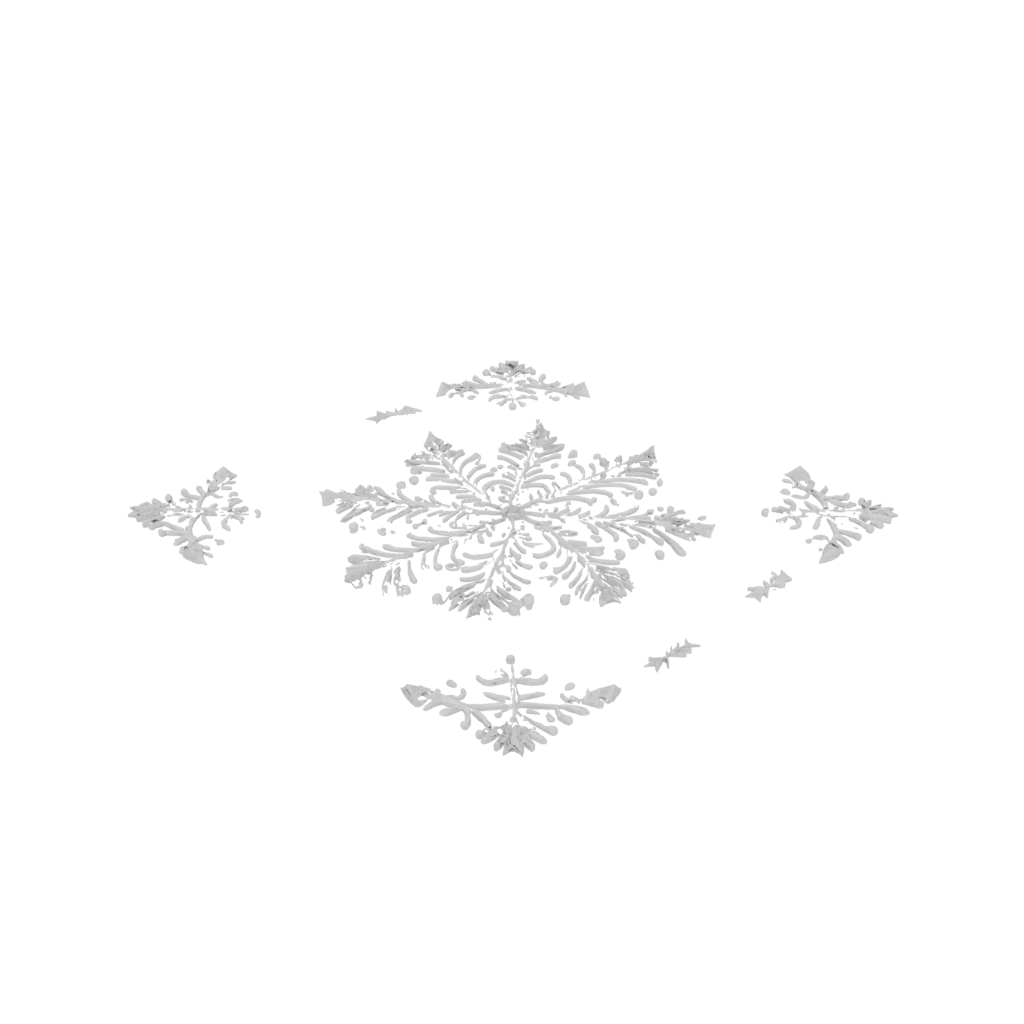 Pastel Ornate Ornate Snowflake Ornament — seasonal 3D print model, STL