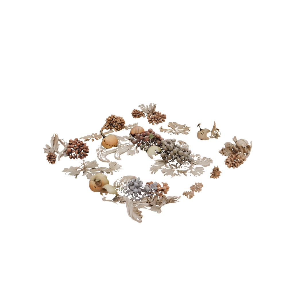Rustic Cornucopia Centerpiece — seasonal 3D print model, STL