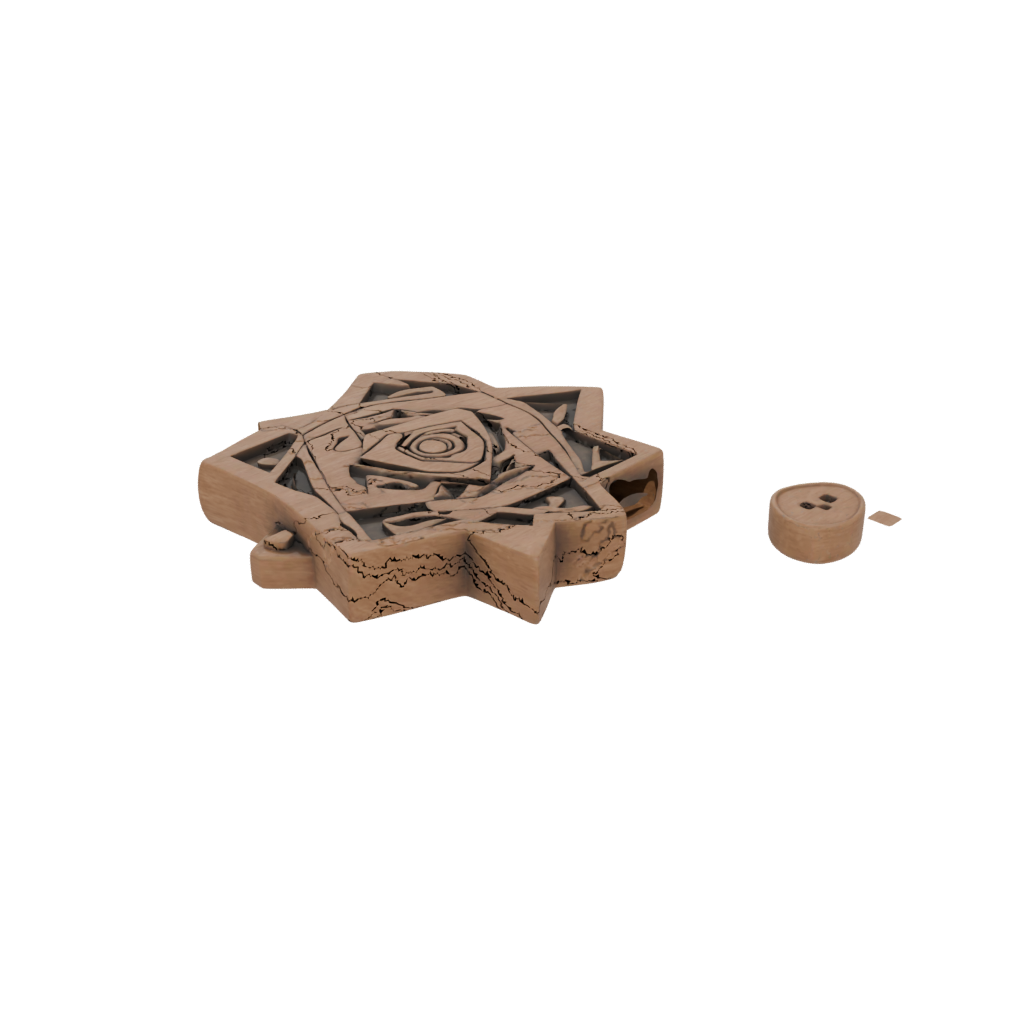 Rustic Dreidel Spinner — seasonal 3D print model, STL