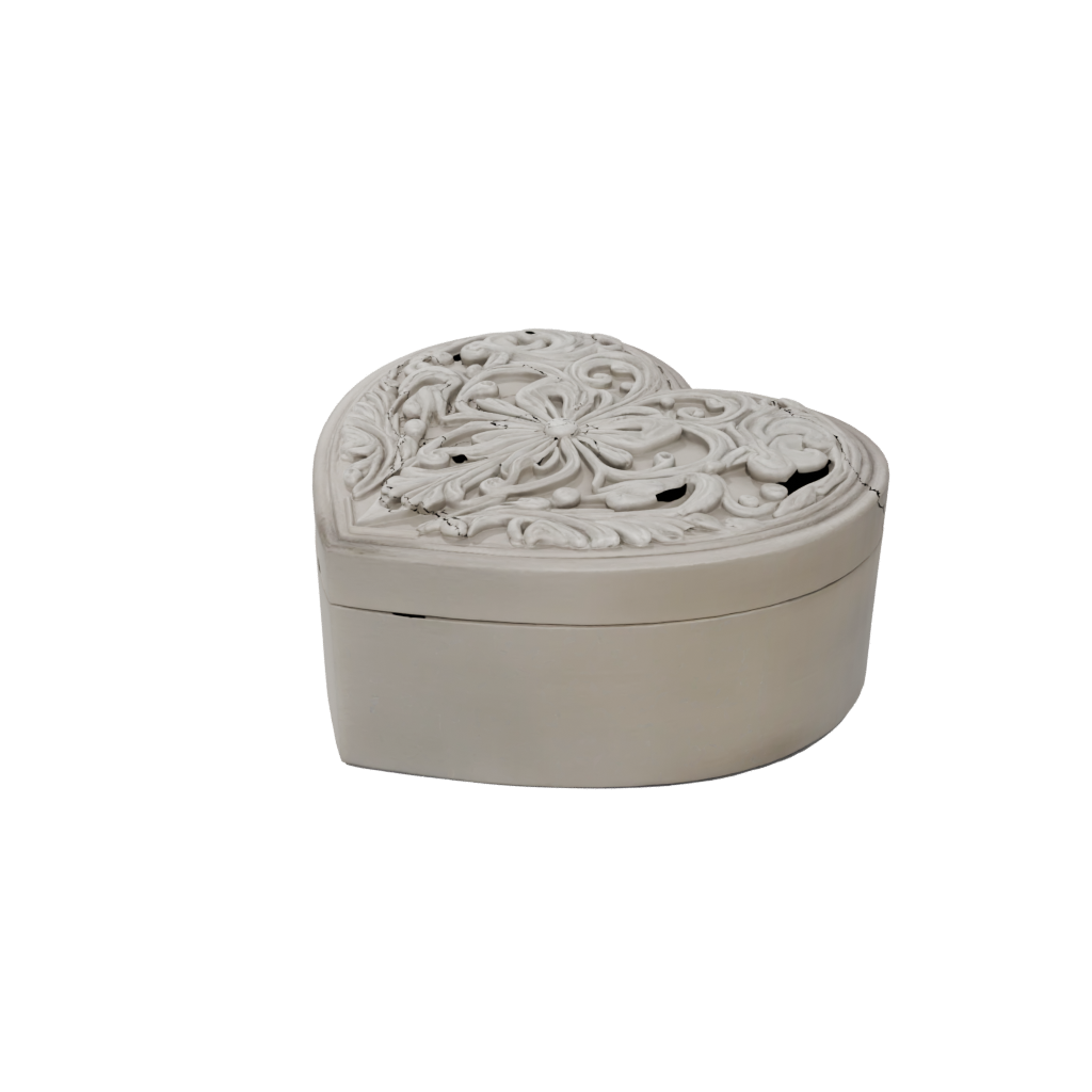 Rustic Heart Trinket Box — seasonal 3D print model, STL