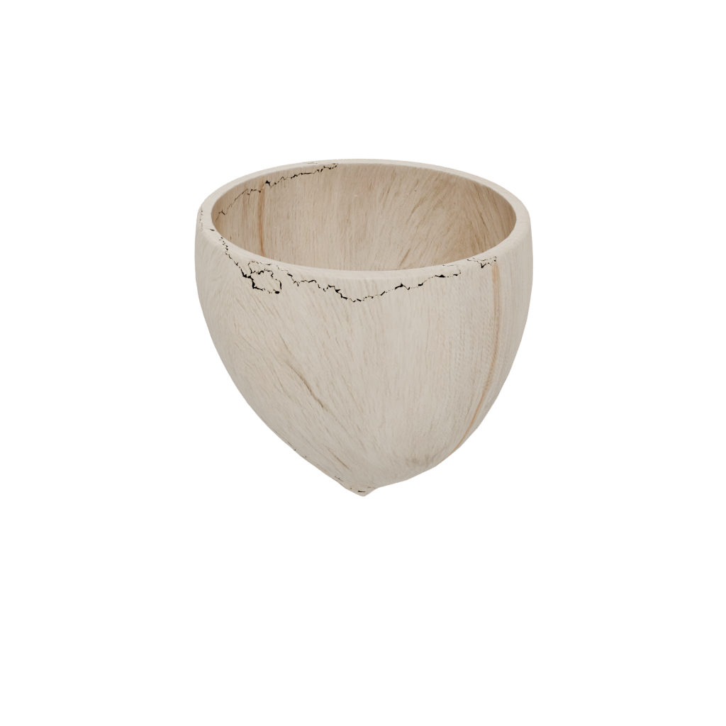 Woodgrain Autumn Leaf Bowl — seasonal 3D print model, STL