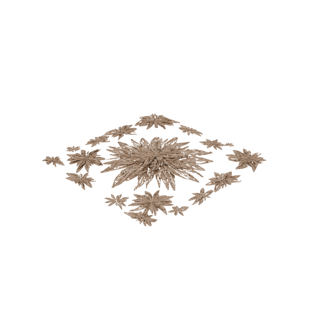Woodgrain Fourth-Of-July Star Burst — seasonal 3D print model, STL