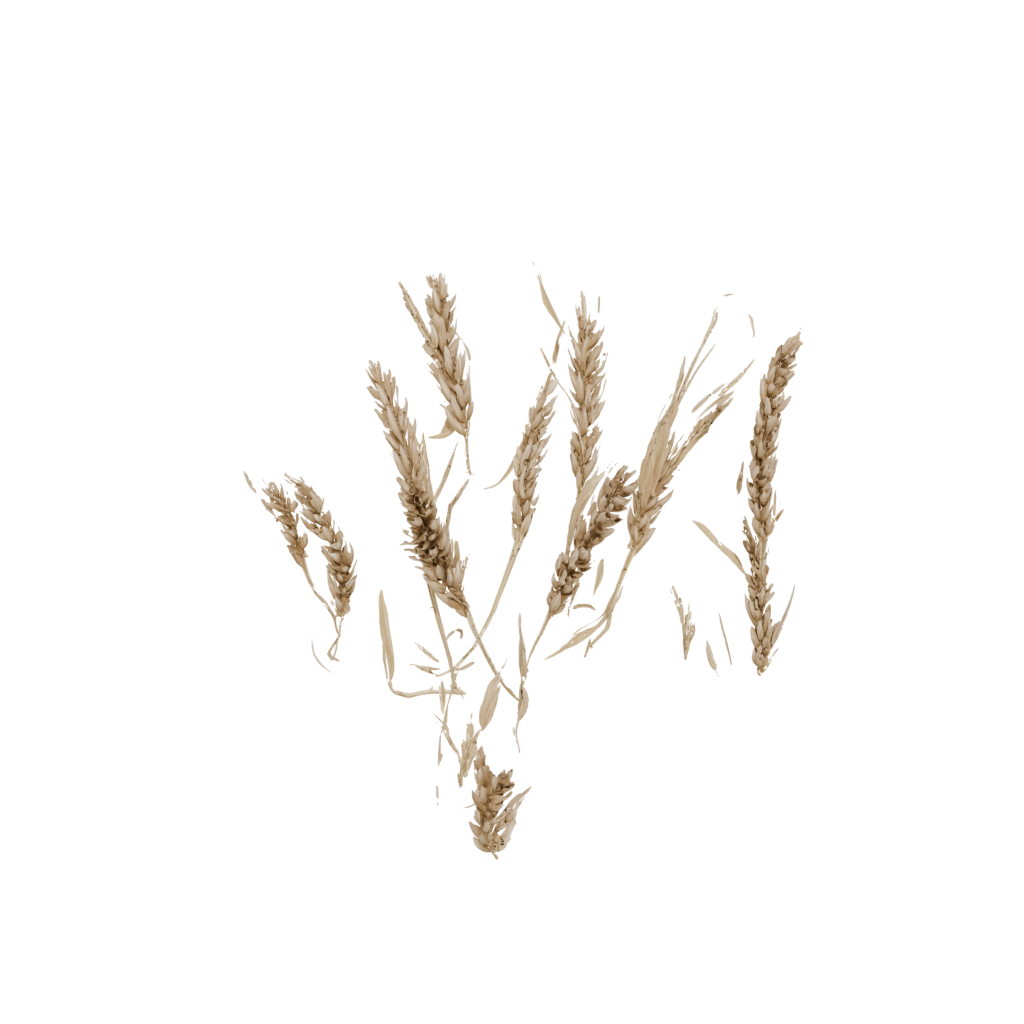 Woodgrain Harvest Wheat Sheaf — seasonal 3D print model, STL