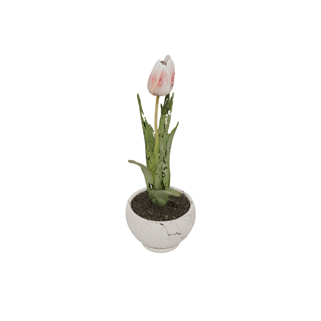 Woodgrain Tulip Planter — seasonal 3D print model, STL