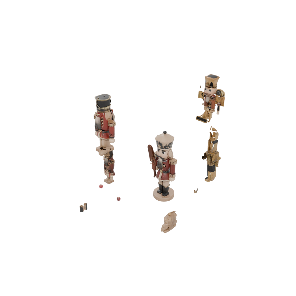 Woodgrain Cute Nutcracker Soldier Original — seasonal 3D print model, STL