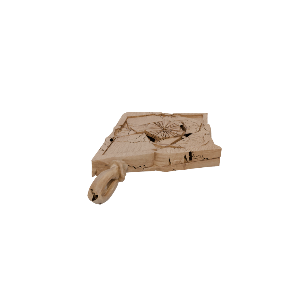 Woodgrain Modern Dreidel Spinner — seasonal 3D print model, STL