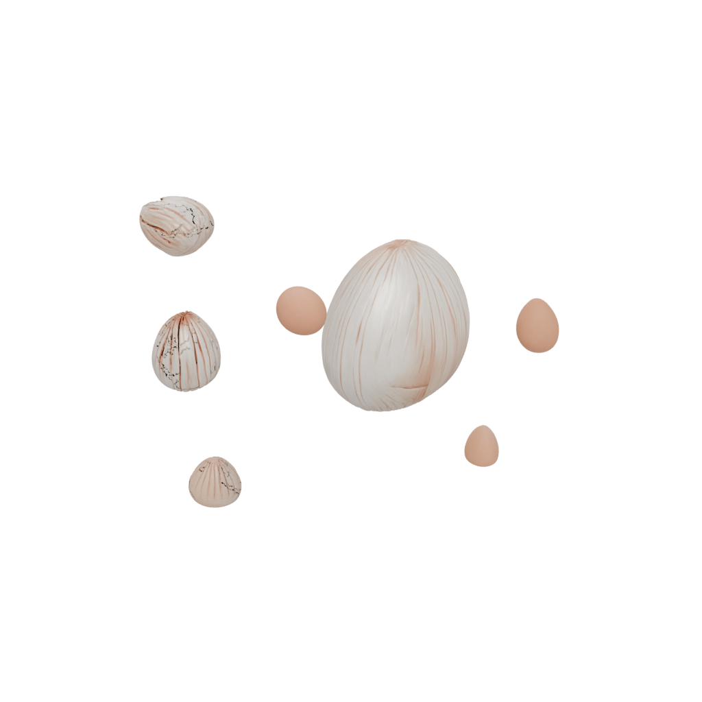 Woodgrain Modern Easter Egg Relief — seasonal 3D print model, STL