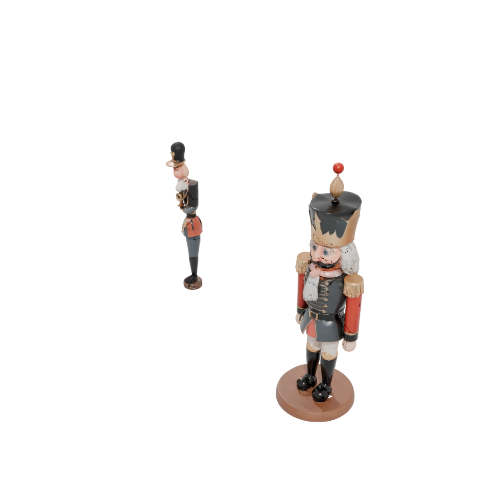 Woodgrain Modern Nutcracker Soldier Original — seasonal 3D print model, STL