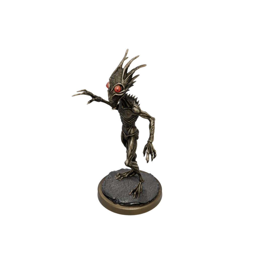 Bronze Beholder-Style Floating Eye Tyrant