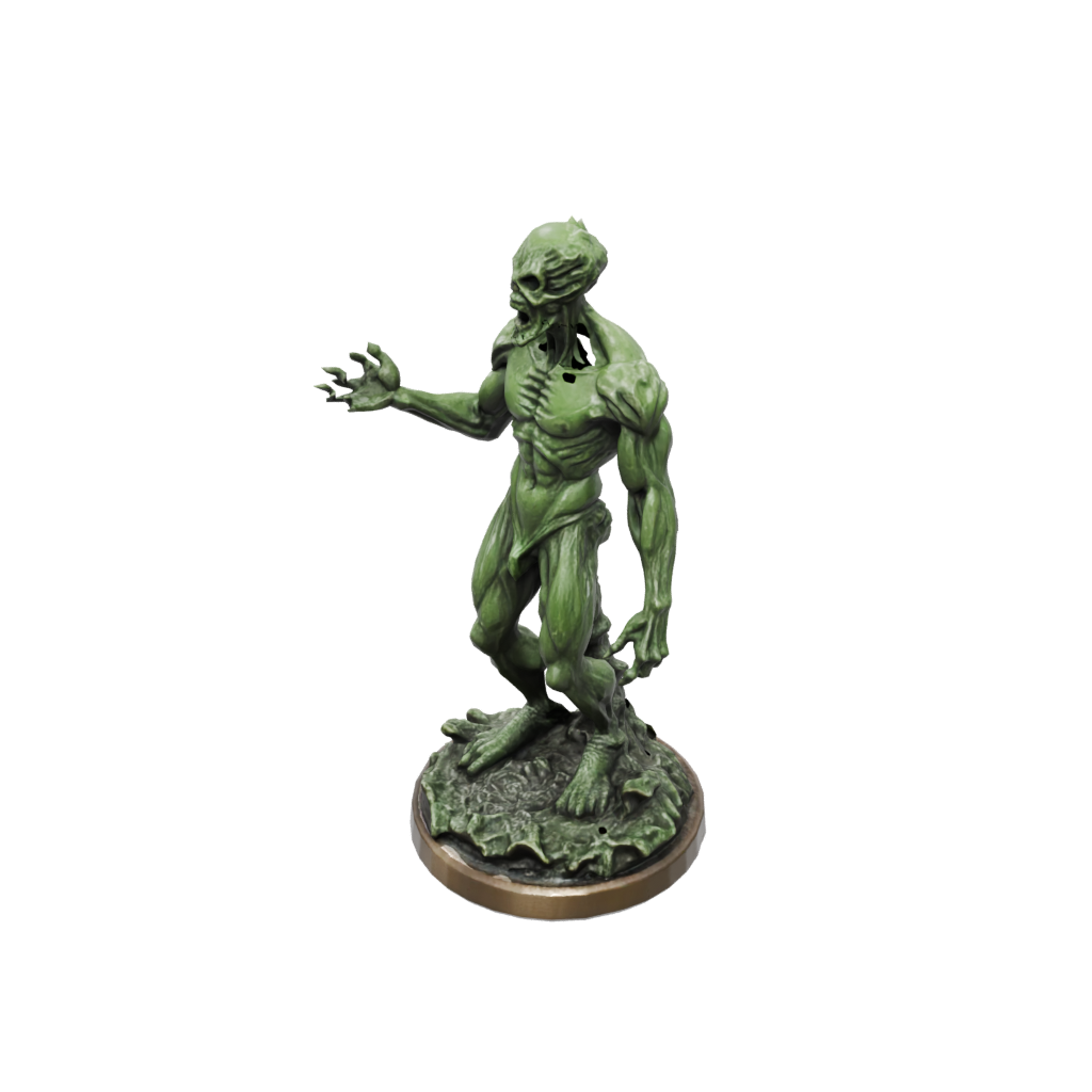 Bronze Gelatinous Cube Ooze — tabletop minis 3D print model, STL