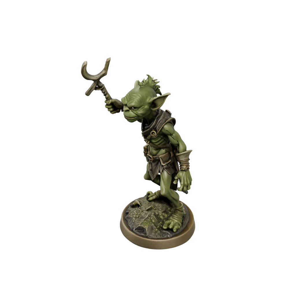 Bronze Goblin Scout — tabletop minis 3D print model, STL