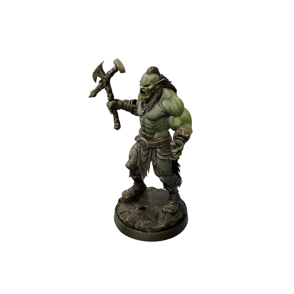 Bronze Half-Orc Berserker