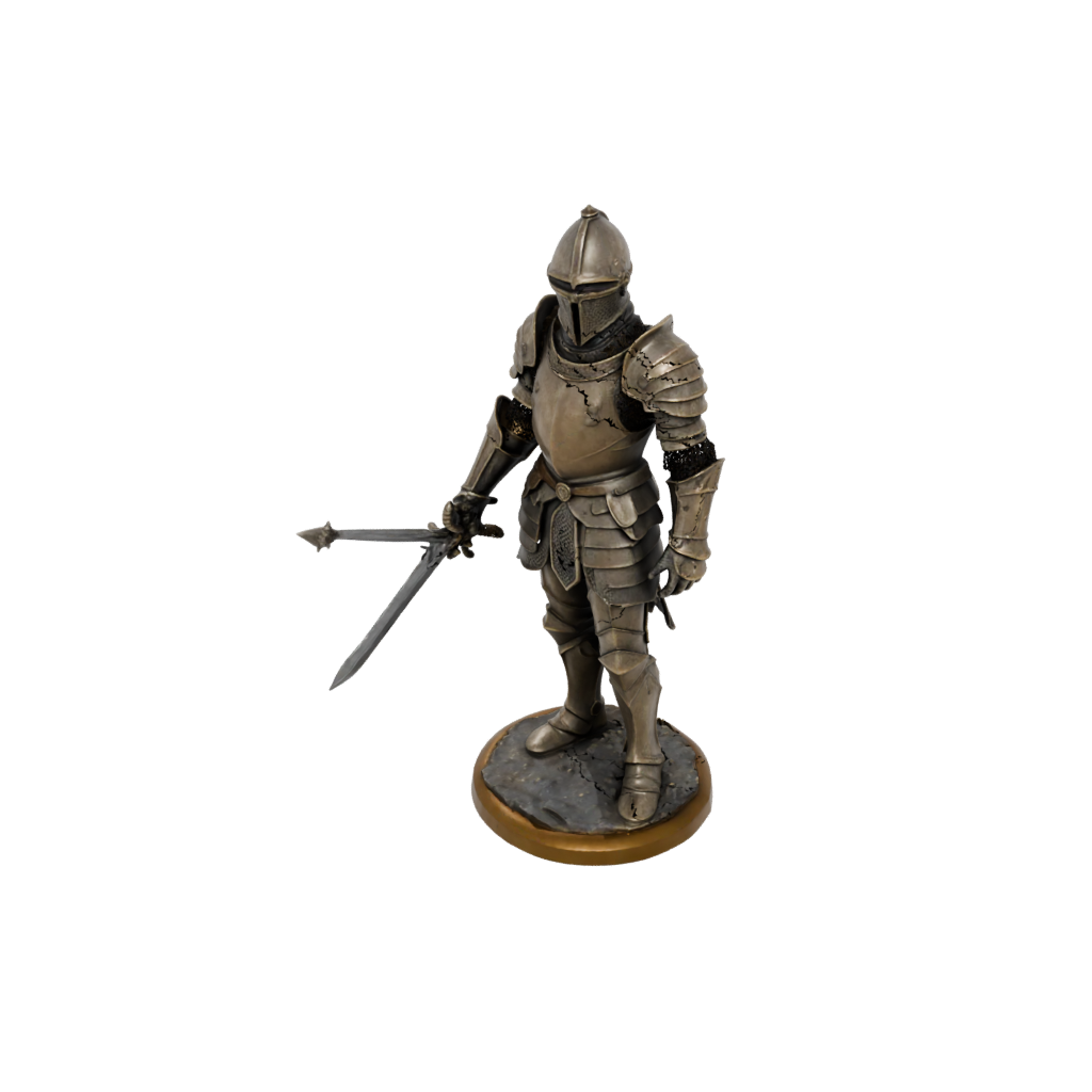 Bronze Knight In Full Plate Armor — tabletop minis 3D print model, STL