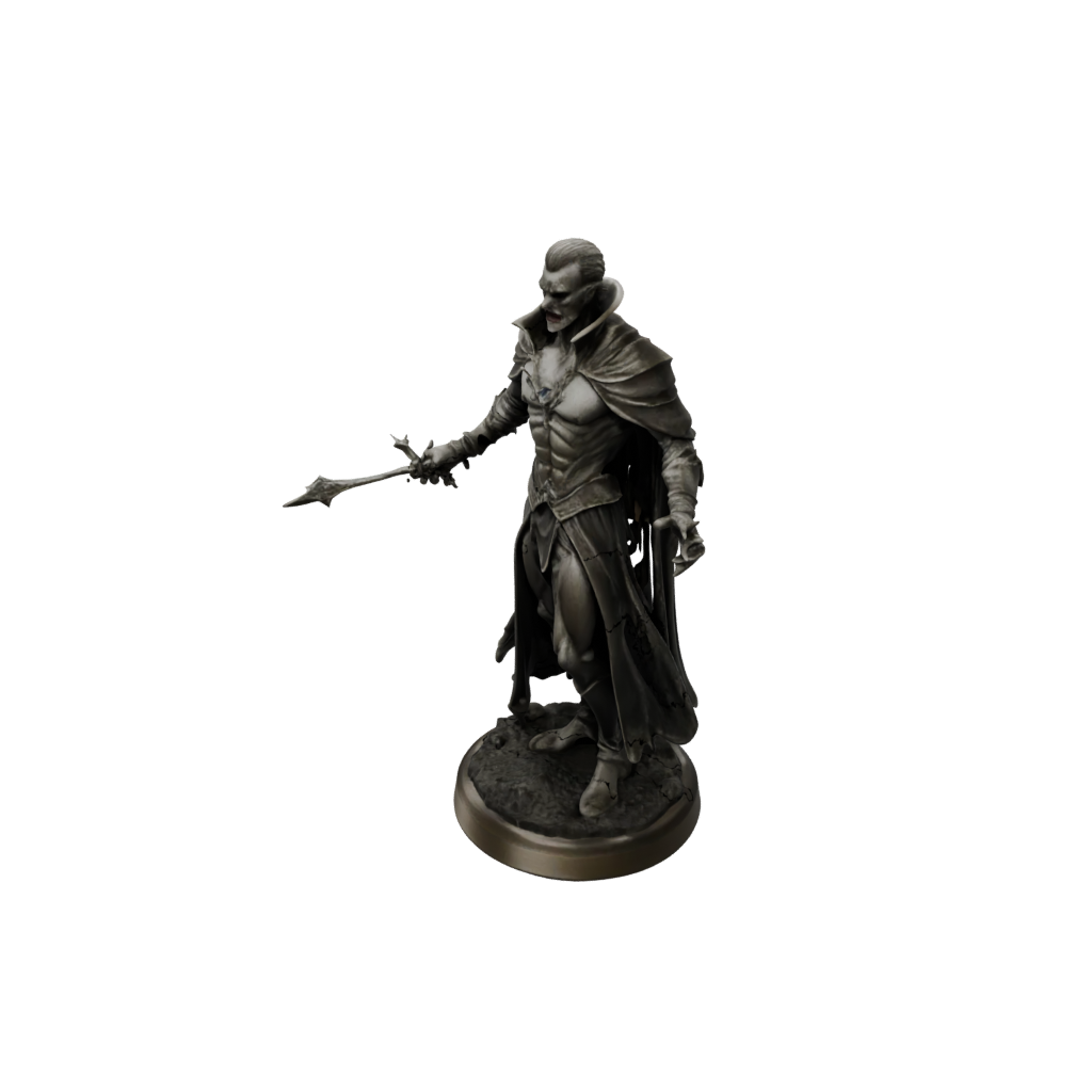 Bronze Vampire Lord — tabletop minis 3D print model, STL