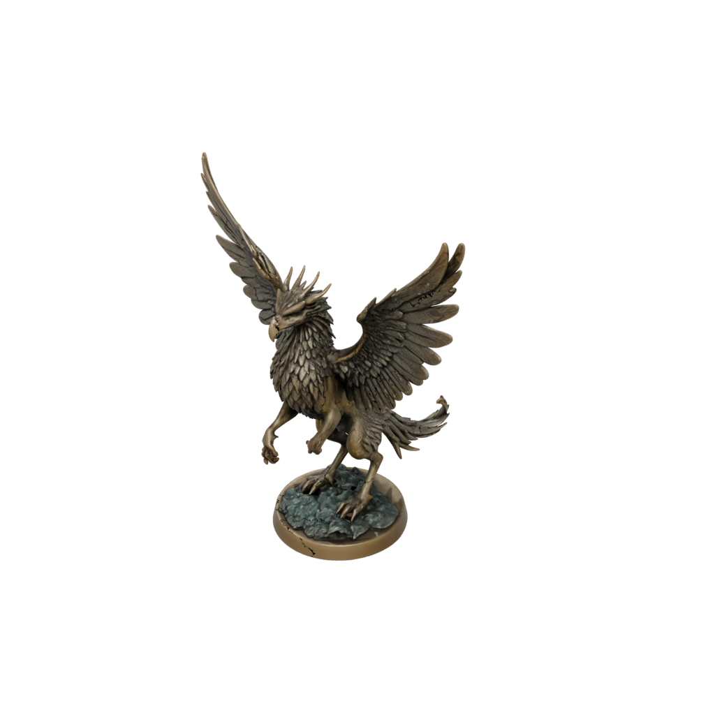 Bronze Winged Griffin — tabletop minis 3D print model, STL