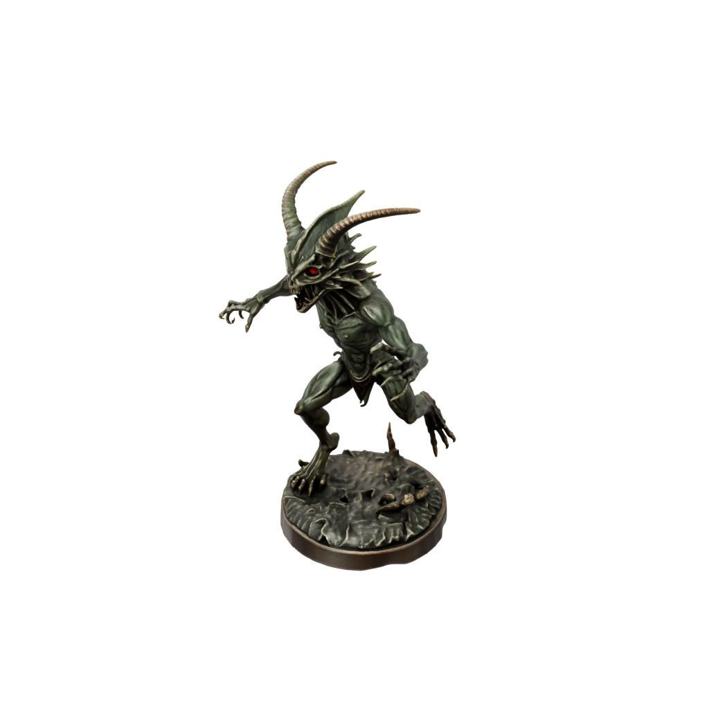 Bronze Beholder-Style Floating Eye Tyrant — tabletop minis 3D print model, STL