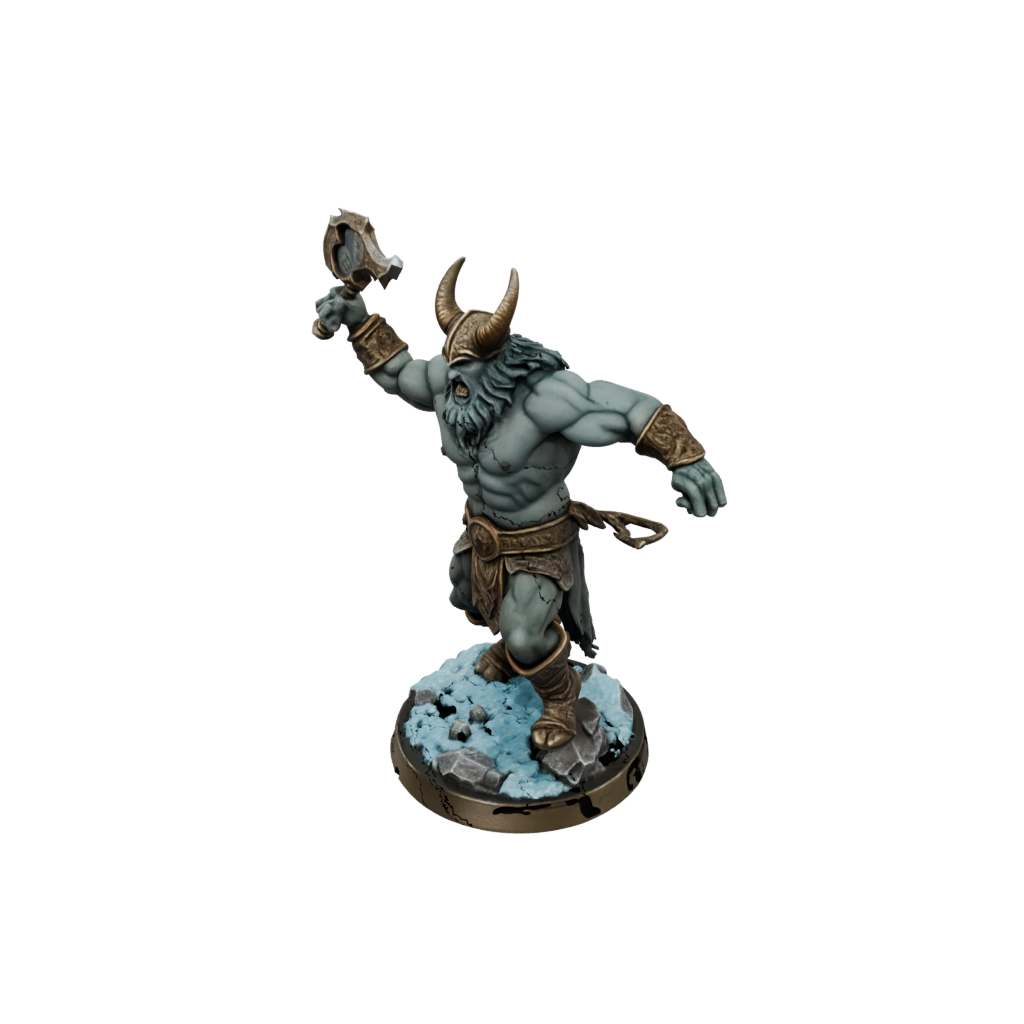 Bronze Frost Giant Jarl — tabletop minis 3D print model, STL