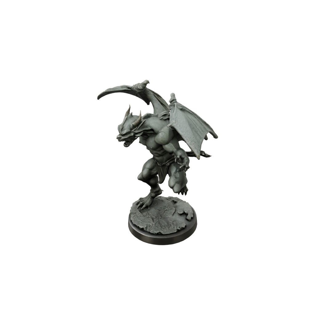 Bronze Gargoyle Sentinel — tabletop minis 3D print model, STL