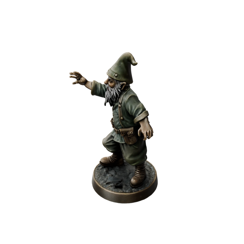 Bronze Gnome Tinkerer — tabletop minis 3D print model, STL
