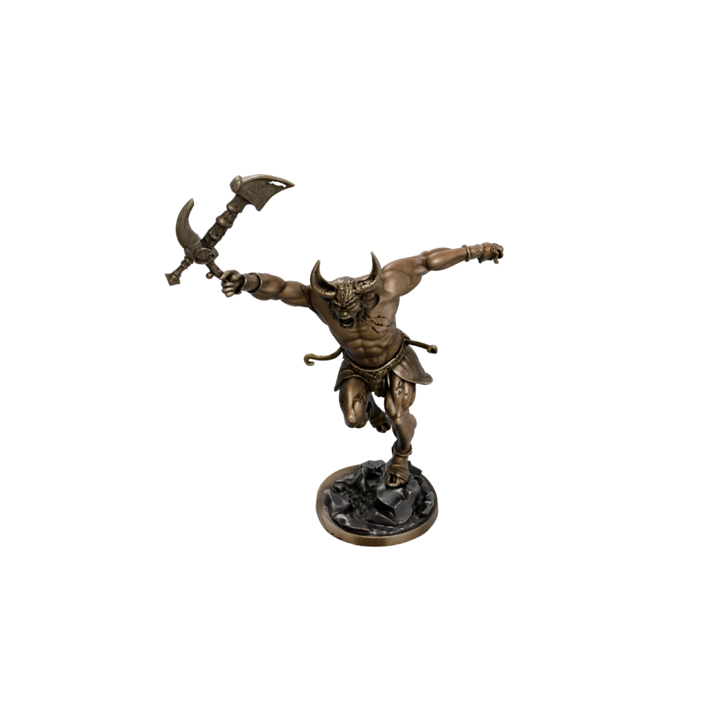 Bronze Minotaur Gladiator
