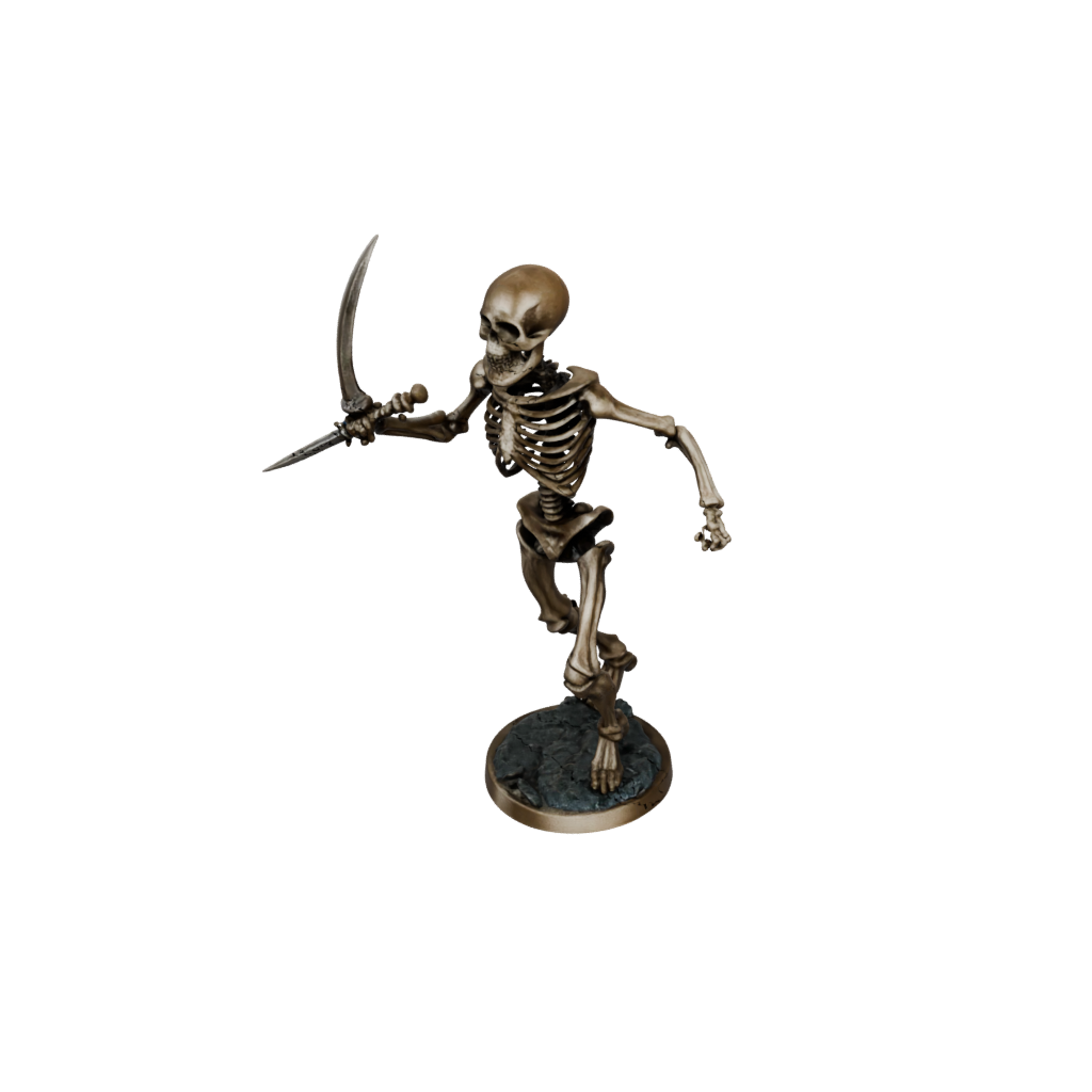 Bronze Skeleton Warrior — tabletop minis 3D print model, STL